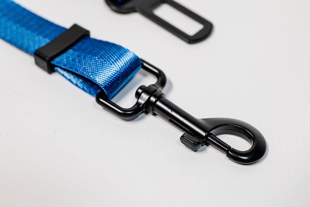 Blue Dog Clip In Seat Belt