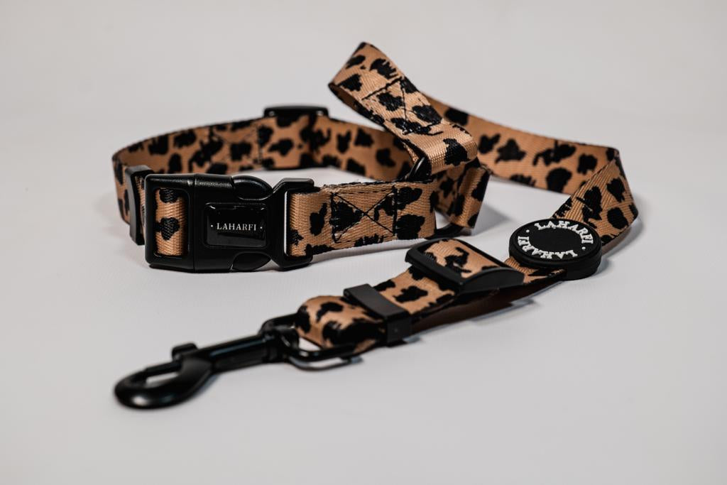 Leopard Print Design Dog Clip In Seat Belt