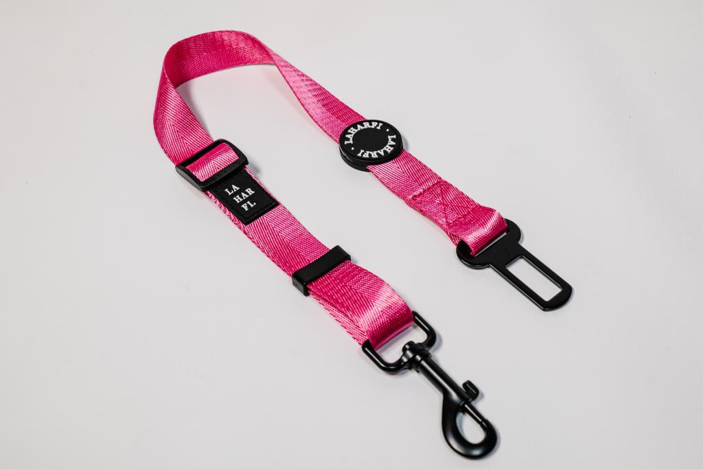 Pink Dog Clip In Seat Belt