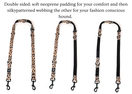 Leopard Print Design Adjustable Dog Training Lead