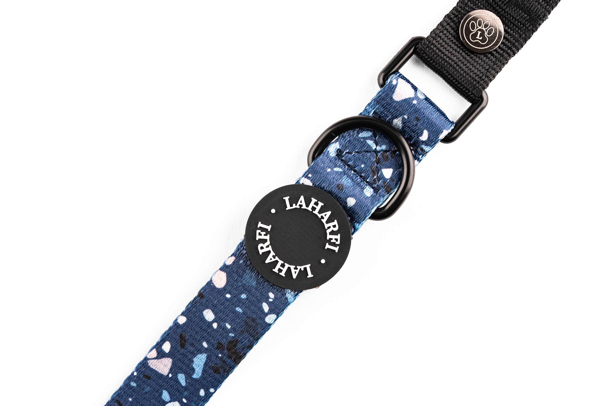 Blue Terrazzo Print Design Adjustable Dog Lead