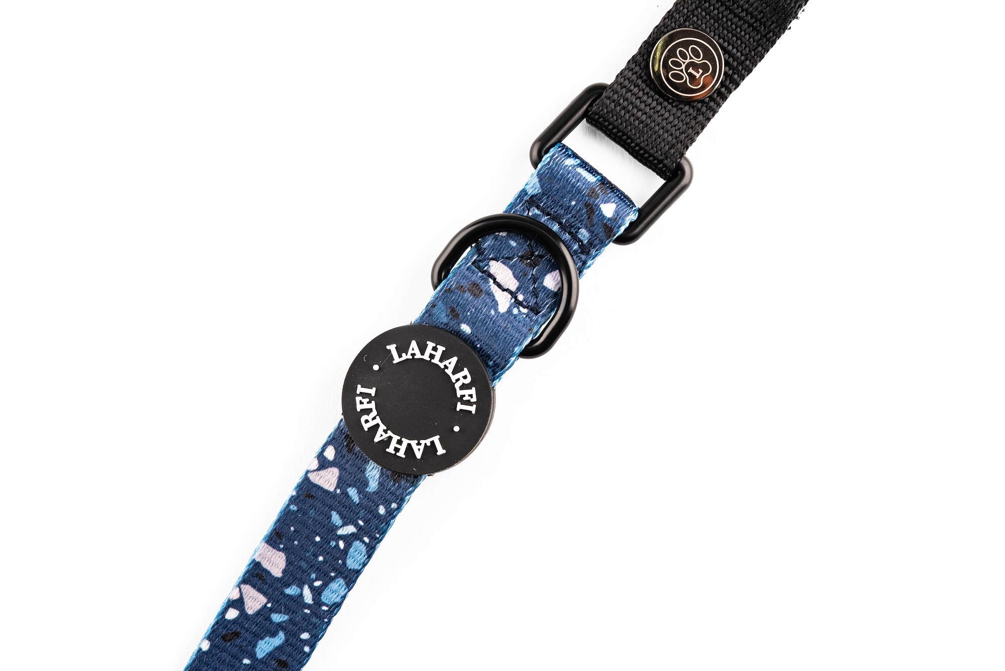 Blue Terrazzo Print Design Adjustable Dog Lead